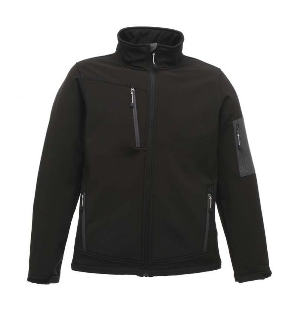 Arcola 3 Layer Softshell Kleur Black Seal Grey