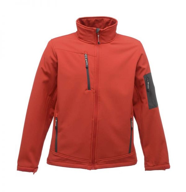 Arcola 3 Layer Softshell Kleur Classic Red Seal Grey