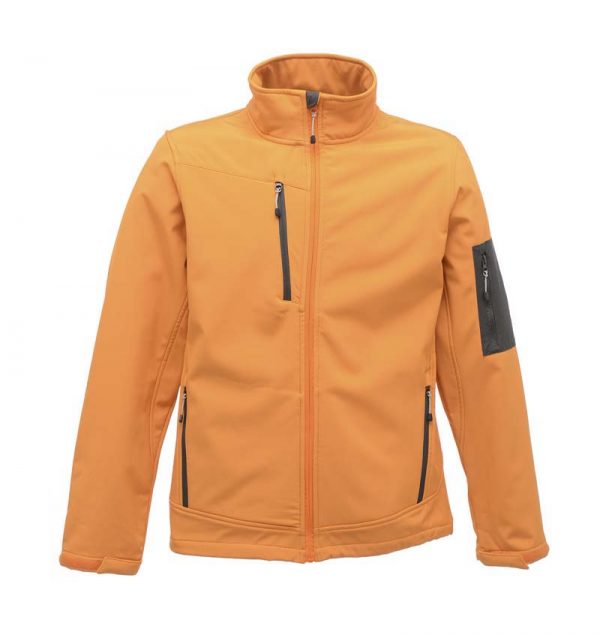 Arcola 3 Layer Softshell Kleur Extreme Sun Orange Seal Grey