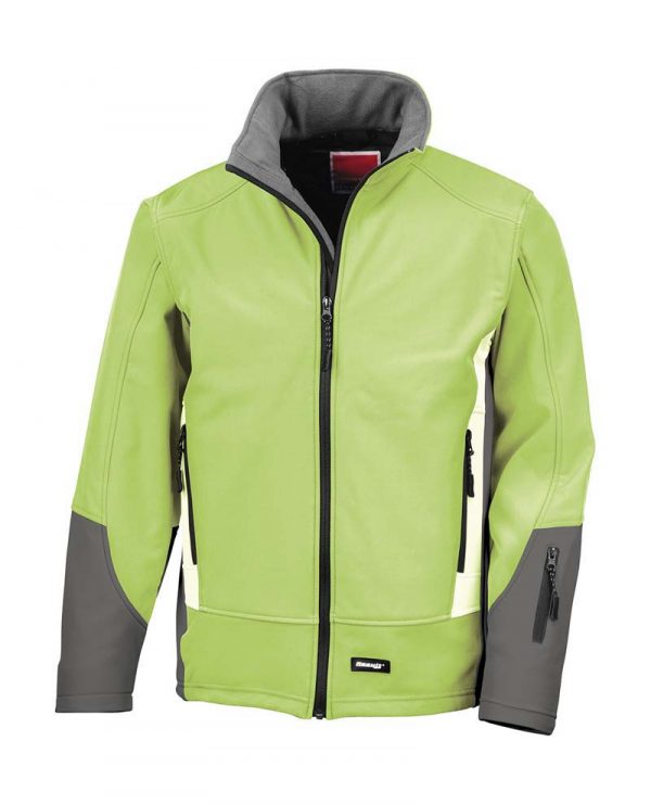 Blade Softshell Jacket Kleur Lime Charcoal Pale Grey