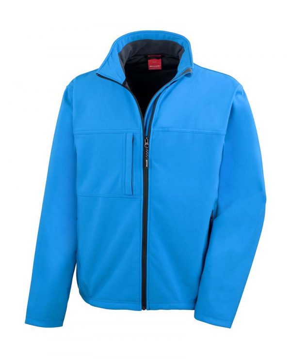 Mens Classic Softshell Jacket Kleur Azure