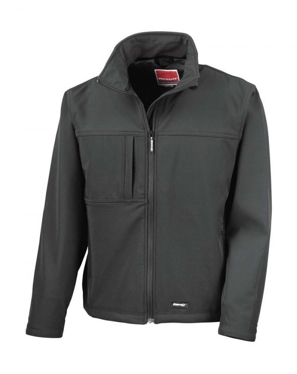 Mens Classic Softshell Jacket Kleur Black