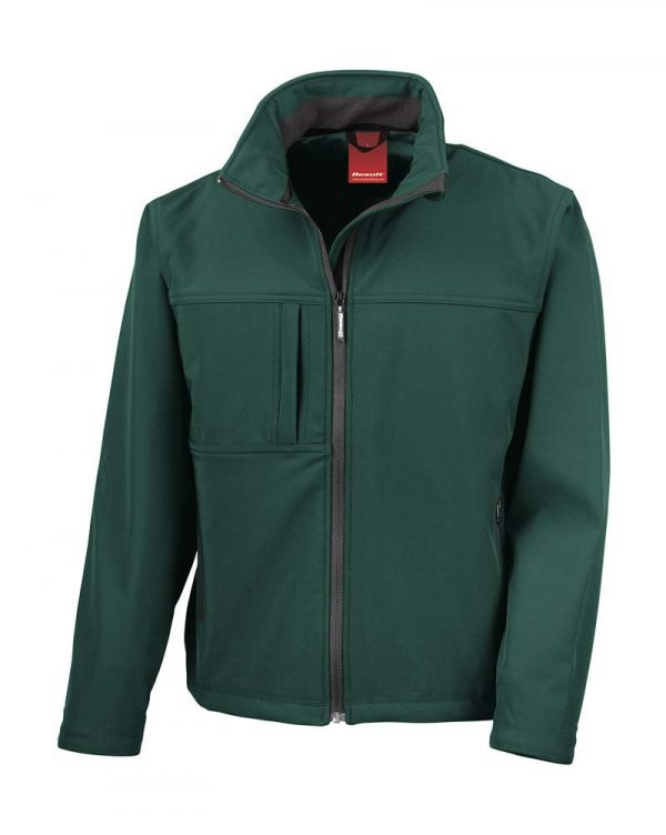 Mens Classic Softshell Jacket Kleur Bottle Green