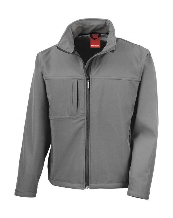 Mens Classic Softshell Jacket Kleur Grey