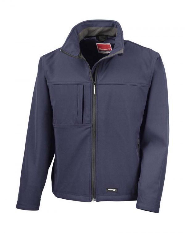 Mens Classic Softshell Jacket Kleur Navy