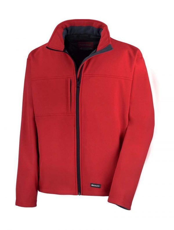 Mens Classic Softshell Jacket Kleur Red