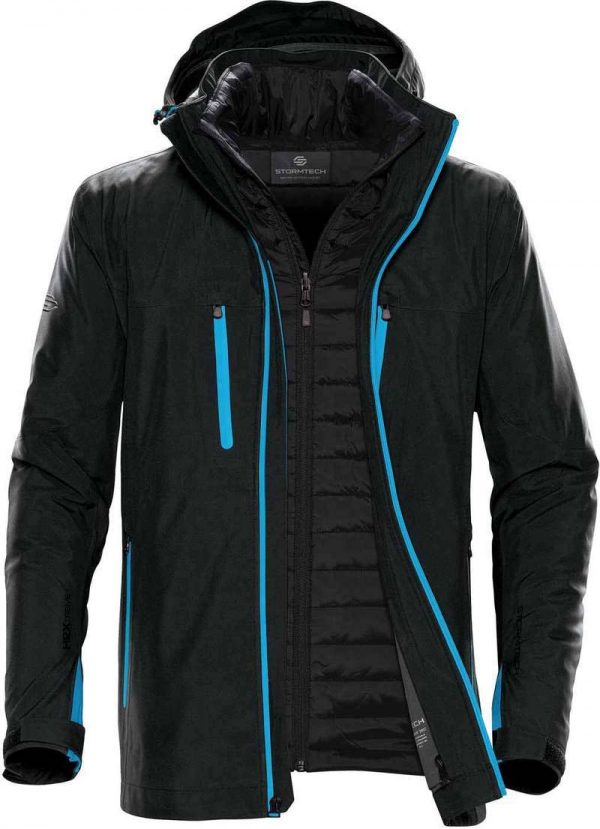 Mens Matrix System Jacket Kleur Black Electric Blue