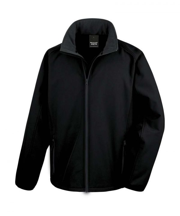 Printable Softshell Jacket Kleur Black Black