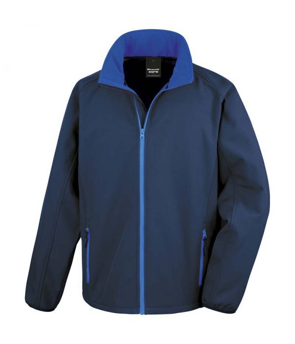 Printable Softshell Jacket Kleur Navy Royal