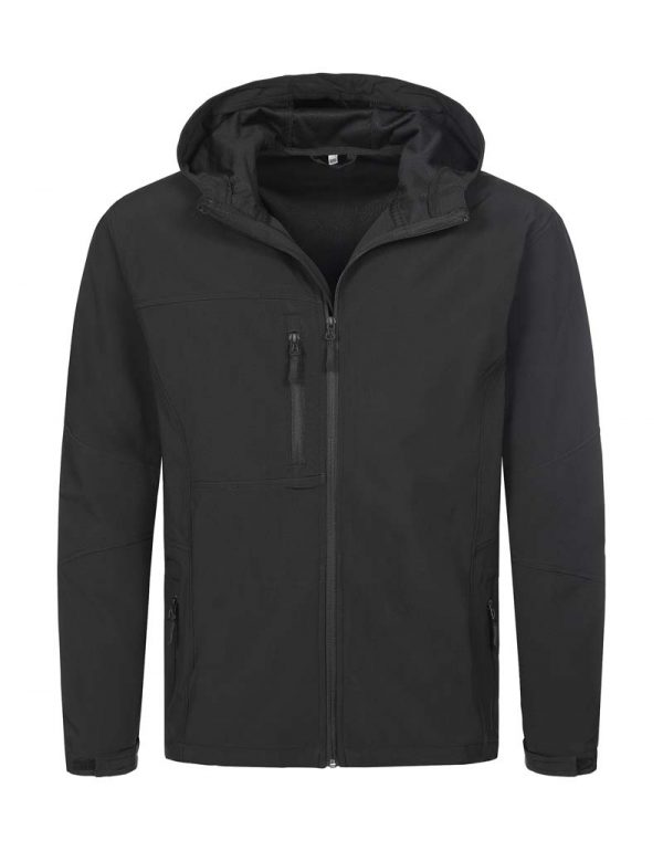 Softest Shell Hooded Jacket Kleur Black Opal