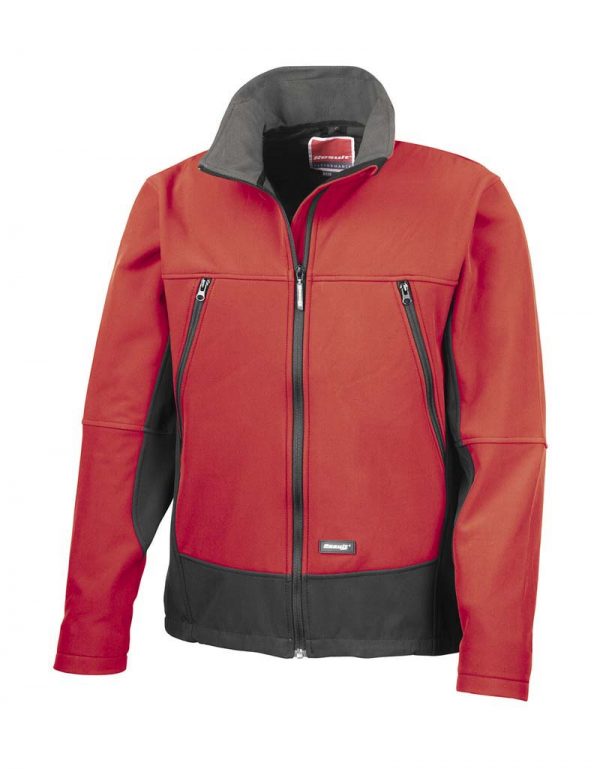 Softshell Activity Jacket Kleur Red Black