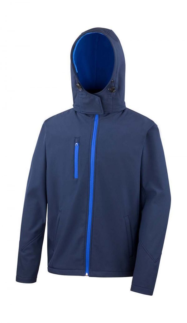 TX Performance Hooded Softshell Jacket Kleur Navy Royal