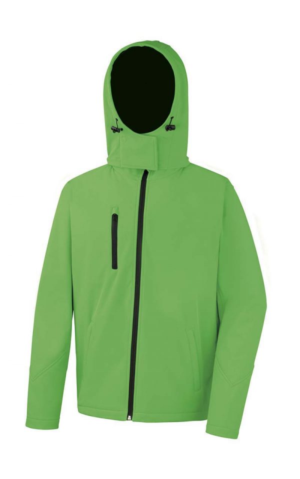 TX Performance Hooded Softshell Jacket Kleur Vivid Green Black