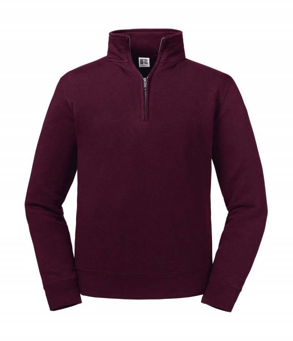 Authentic 14 Zip Sweat Kleur Burgundy