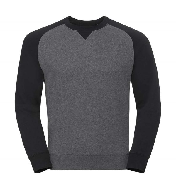 Authentic Baseball Sweat Kleur Carbon Melange Black