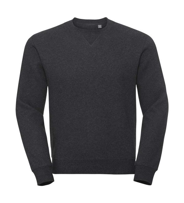 Authentic Melange Sweat Kleur Charcoal Melange