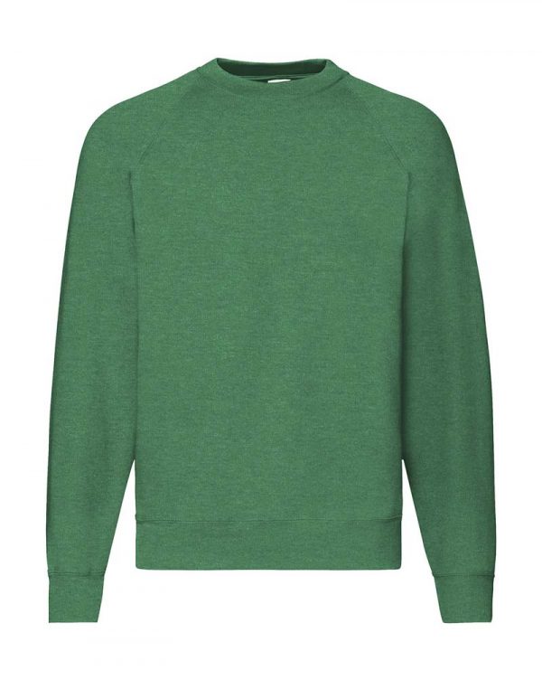 Classic Raglan Sweat Kleur Retro Heather Green