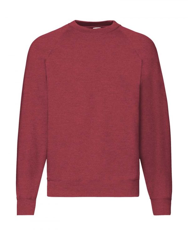 Classic Raglan Sweat Kleur Vintage Heather Red