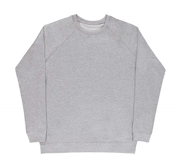 Clément Mens Raglan Sweat Kleur Warm Grey Melange