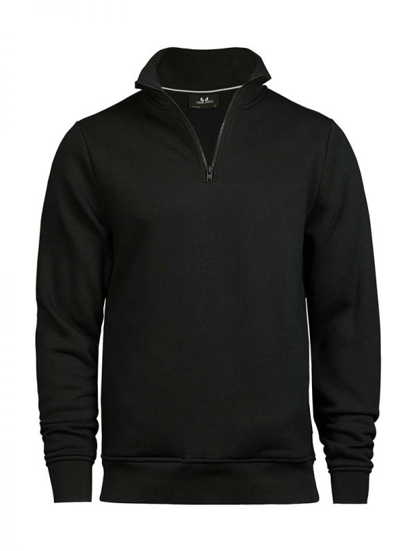 Half Zip Sweatshirt Kleur Black