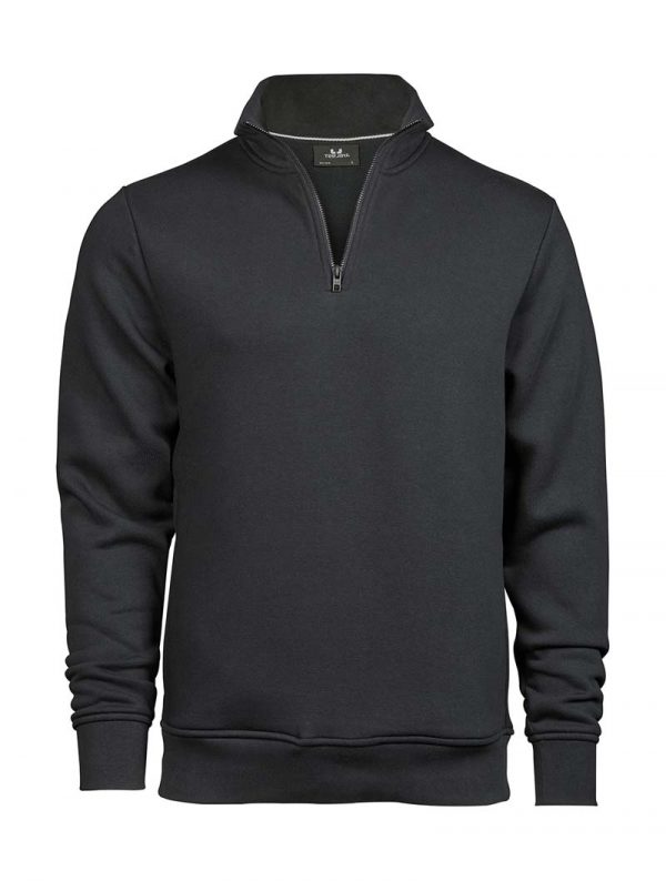 Half Zip Sweatshirt Kleur Dark Grey