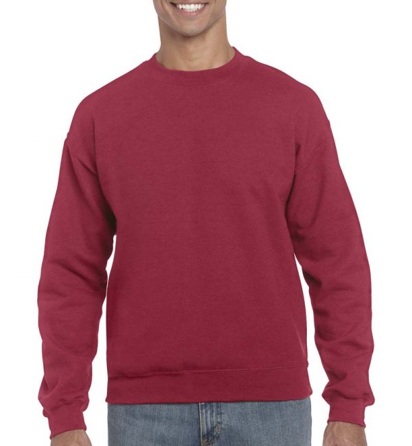 Heavy Blend Adult Crewneck Sweat Kleur Antique Cherry Red