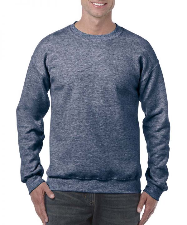 Heavy Blend Adult Crewneck Sweat Kleur Heather Sport Dark Navy