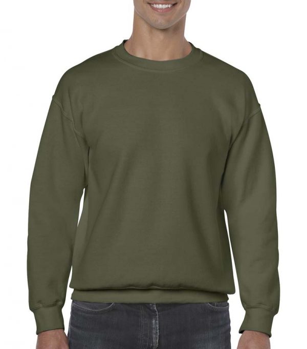 Heavy Blend Adult Crewneck Sweat Kleur Military Green