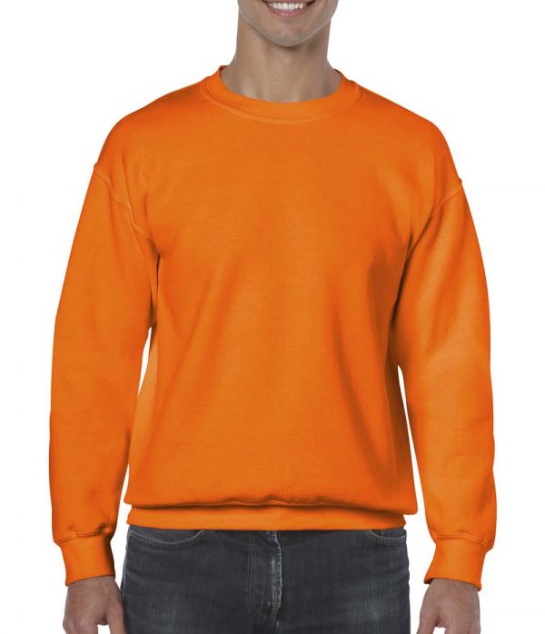 Heavy Blend Adult Crewneck Sweat Kleur Safety Orange