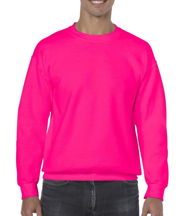 Heavy Blend Adult Crewneck Sweat Kleur Safety Pink