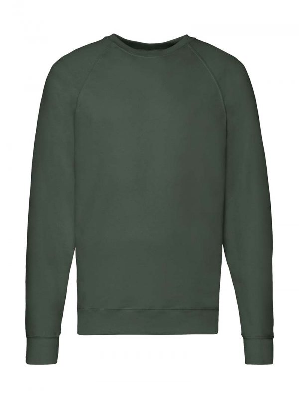 Lightweight Raglan Sweat Kleur Bottle Green