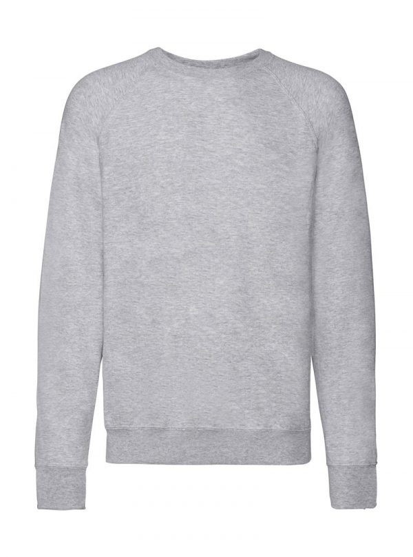 Lightweight Raglan Sweat Kleur Heather Grey