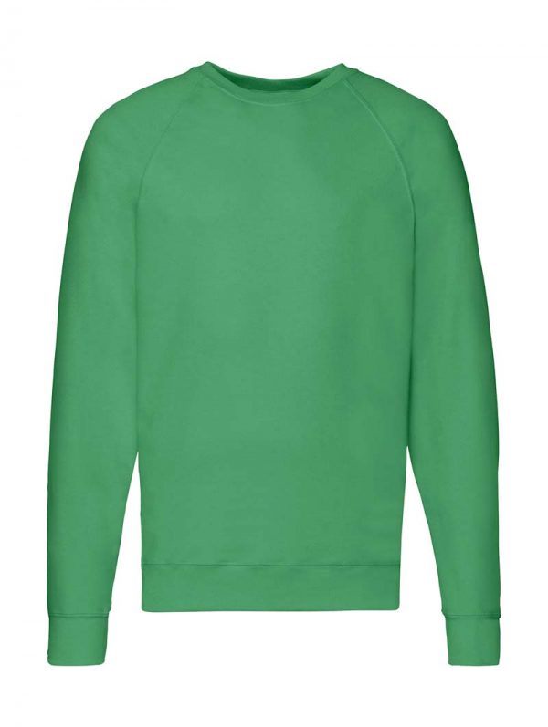 Lightweight Raglan Sweat Kleur Kelly Green