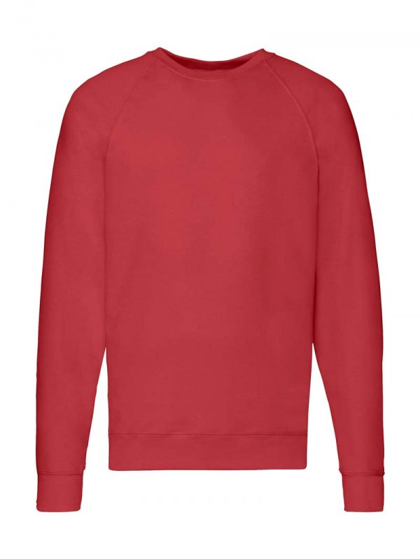 Lightweight Raglan Sweat Kleur Red