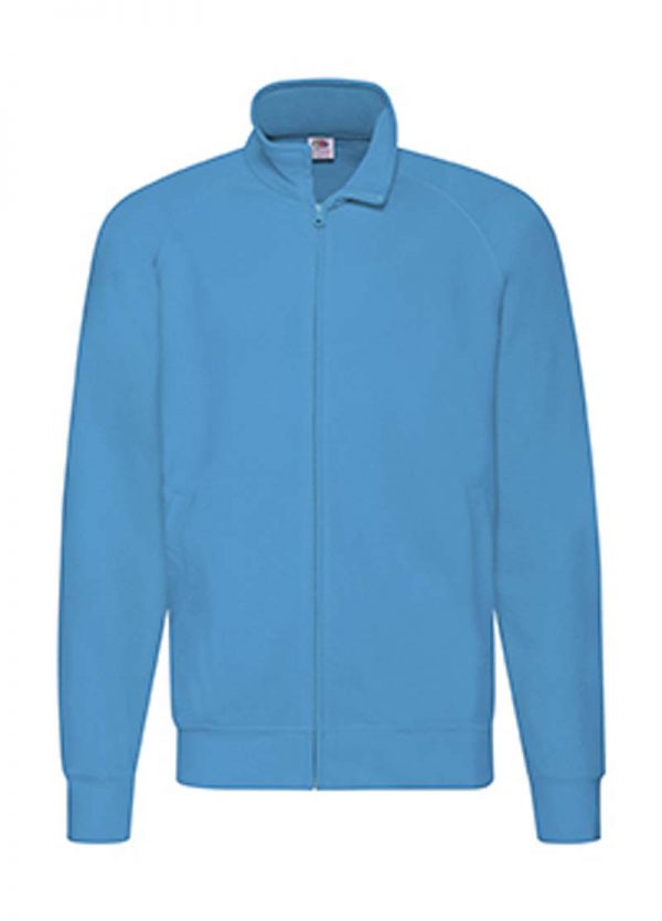 Lightweight Sweat Jacket Kleur Azure Blue