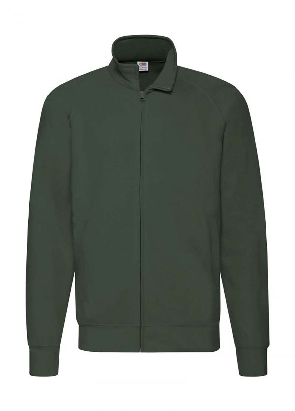 Lightweight Sweat Jacket Kleur Bottle Green