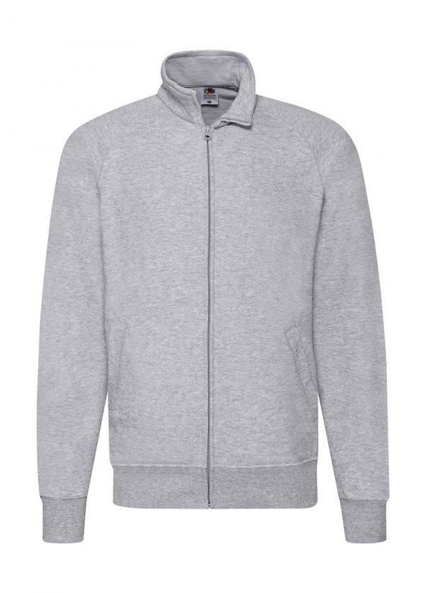 Lightweight Sweat Jacket Kleur Heather Grey