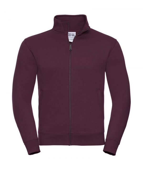 Mens Authentic Sweat Jacket Kleur Burgundy