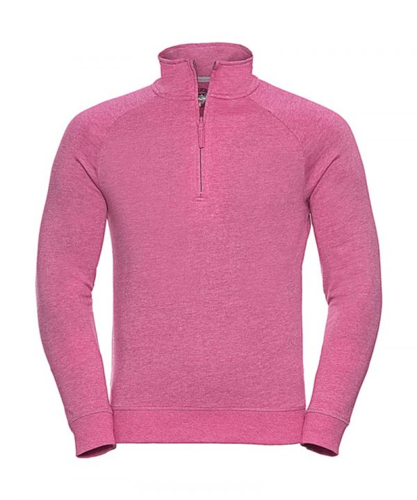 Mens HD 14 Zip Sweat Kleur Pink Marl