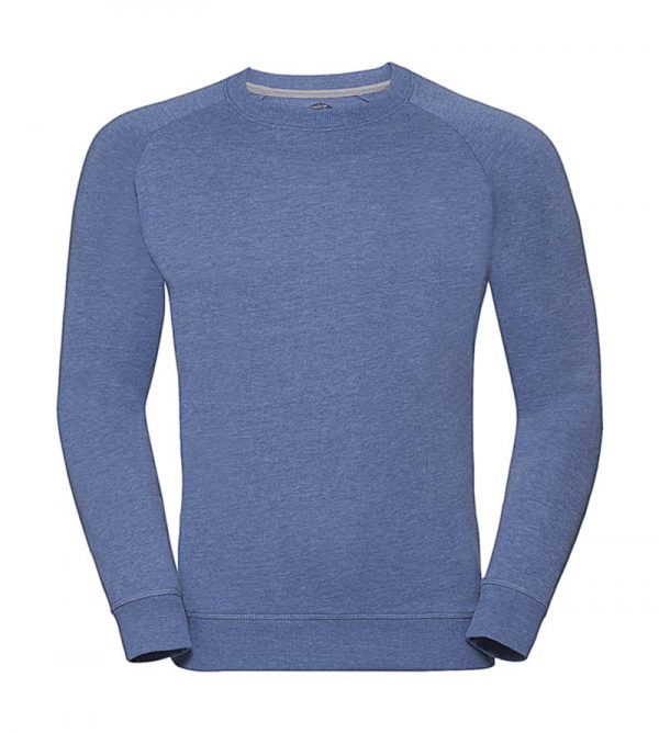 Mens HD Raglan Sweat Kleur Blue Marl