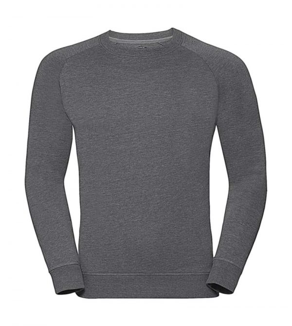 Mens HD Raglan Sweat Kleur Grey Marl