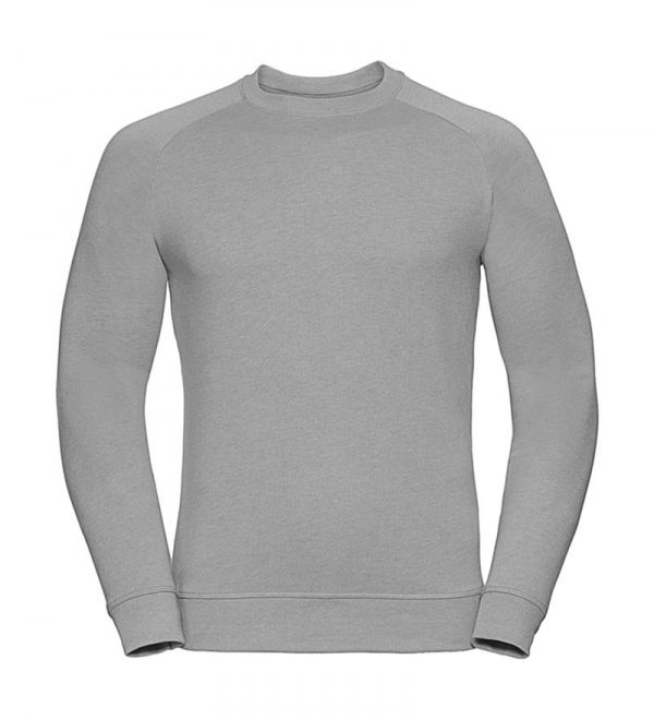 Mens HD Raglan Sweat Kleur Silver Marl