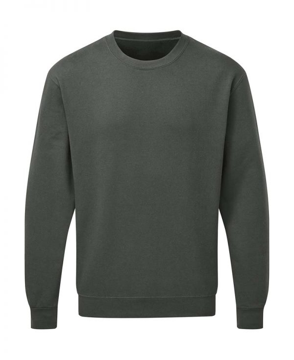 Mens Sweatshirt Kleur Charcoal