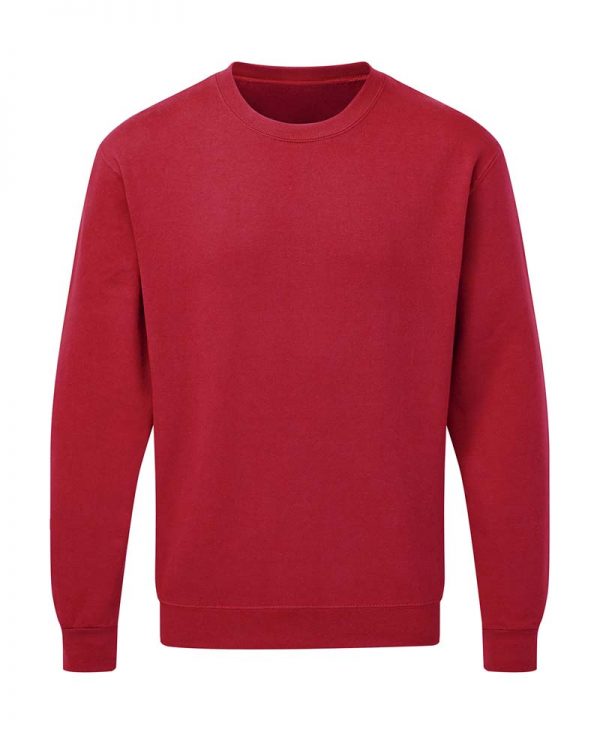 Mens Sweatshirt Kleur Red