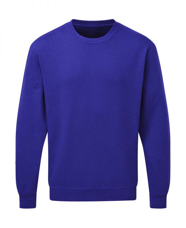 Mens Sweatshirt Kleur Royal Blue