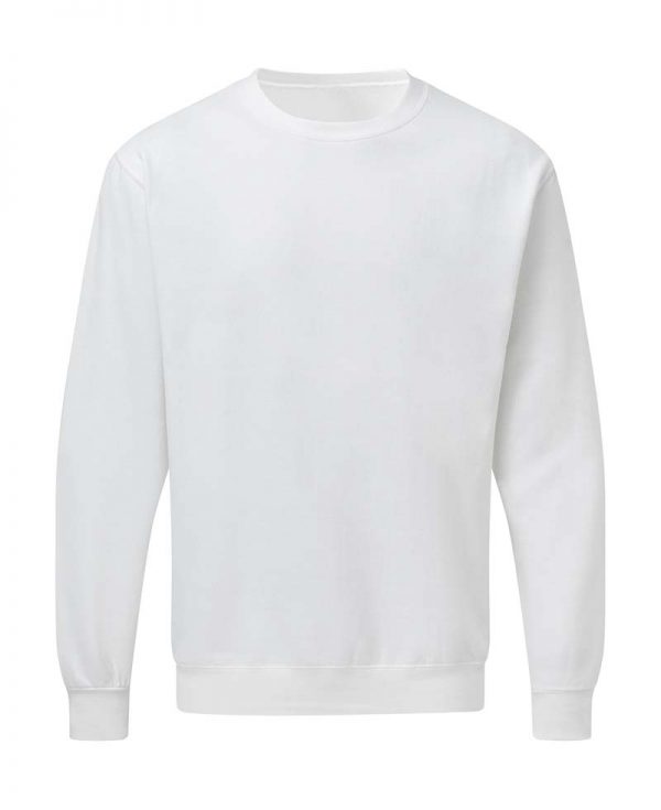 Mens Sweatshirt Kleur White