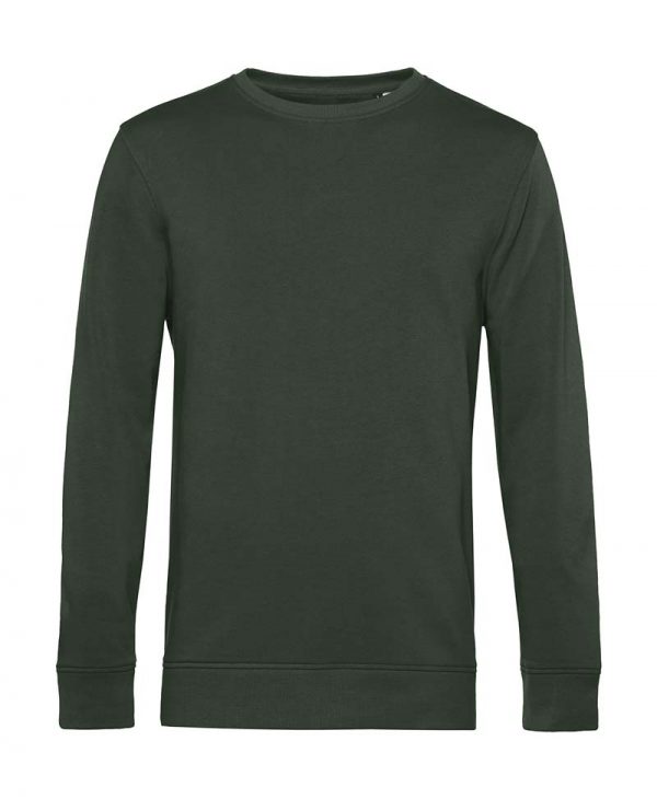 Organic Crew Neck French Terry Kleur Forest Green