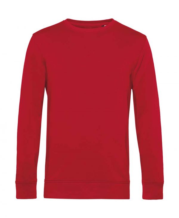 Organic Crew Neck French Terry Kleur Red