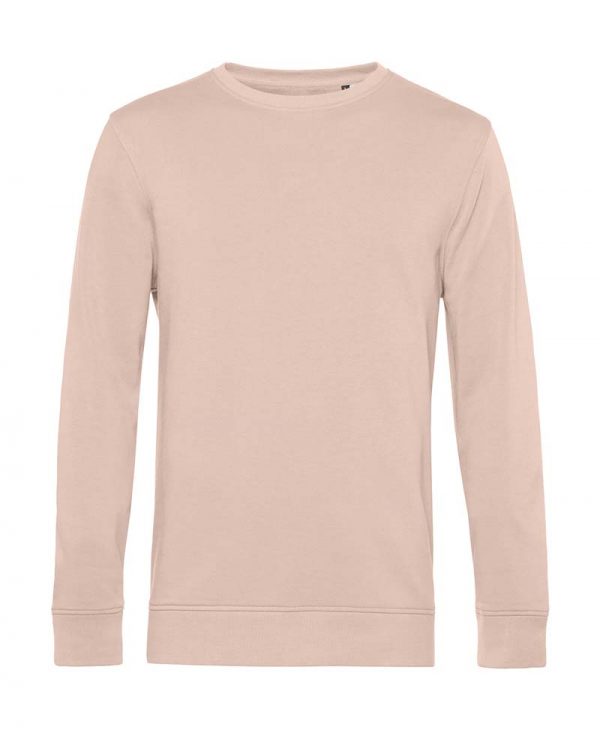 Organic Crew Neck French Terry Kleur Soft Rose