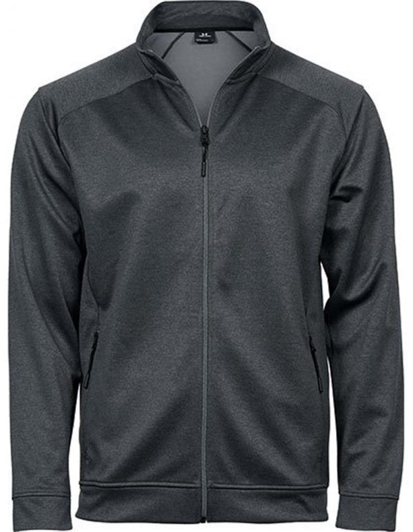 Performance Zip Sweat Kleur Dark Melange